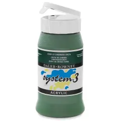 Daler-Rowney System3 Acrylic - Oxide of Chromium Green, 500 ml bottle