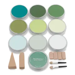 PanPastel Artists&rsquo; Painting Pastels Set - Greens, Set of 10