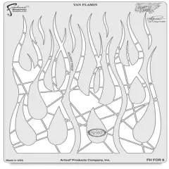 Iwata Artool Freehand Template - Flame-O-Rama 2, Van Flamin