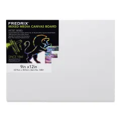 Fredrix Mixed Media Canvas Boards - 9" x 12", 1/8"