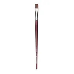 Da Vinci Grigio Synthetic Brush - Flat, Long Handle, Size 16