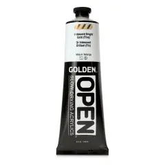 Golden Open Acrylics - Iridescent Bright Gold (Fine), 5 oz Tube
