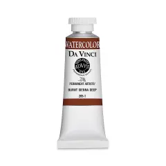 Da Vinci Artists' Permanent Watercolor - Burnt Sienna Deep, 37 ml tube