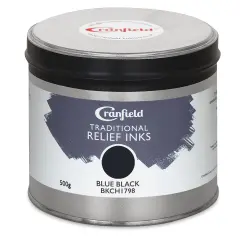 Cranfield Traditional Relief Ink - Blue Black, 500 g