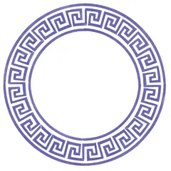 Large Greek Key Circle Wall Stencil | 3280A by Designer Stencils | Pattern Stencils | Reusable Stencils for Painting | Safe & Reusable Template for Wall Decor | Try This Stencil Instead of a Wallpaper | Easy to Use & Clean Art Stencil Pattern
