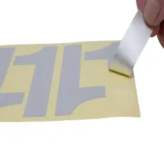 Address AmericaPack of 44 Pre-Cut Reflective Numbers 4"white reflective