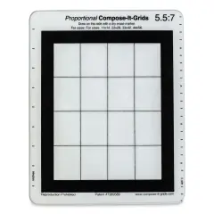 Compose It Grid - 8" x 10", Single Grid, 5:7