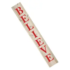 39-Inch Believe Tall Wall Stencil | 3807 by Designer Stencils | Word & Phrase Stencils | Reusable Art Craft Stencils for Painting on Walls, Canvas, Wood | Reusable Plastic Paint Stencil for Home Makeover | Easy to Use & Clean Art Stencil