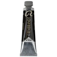 Rembrandt Artists' Oil Color - Ivory Black, 40 ml tube