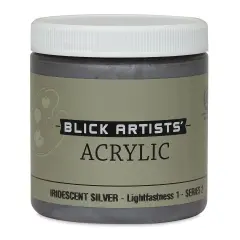 Blick Artists' Acrylic - Iridescent Silver, 8 oz jar