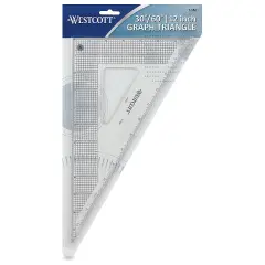 Westcott Gridded Triangle - 12", 30-60 Degree