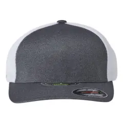 Flexfit&reg; Unipanel Trucker Cap Melange D Grey/White