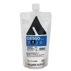 Holbein Acrylic Medium - White Acrylic Gesso, 300 ml pouch