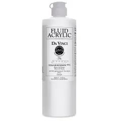 Da Vinci Fluid Acrylics - Titanium White, 16 oz bottle