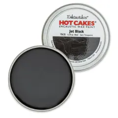 Enkaustikos Hot Cakes Encaustic Paint - Jet Black, 45 ml Tin