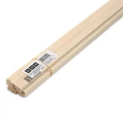 Bud Nosen Basswood Sticks - 1/4" x 1/2" x 24", 12 Sticks