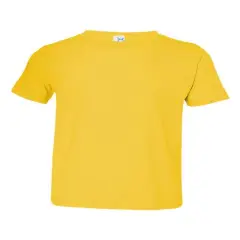 Rabbit Skins&reg; Toddler Fine Jersey Crew Neck Short Sleeve Tee - 3321 Yellow