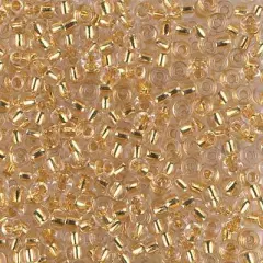 Miyuki 8 Round Seed Bead, 8-195, 24kt Gold Lined Crystal (Like DB 33), 10 grams