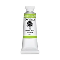 Da Vinci Artists' Permanent Watercolor - Leaf Green, 37 ml tube