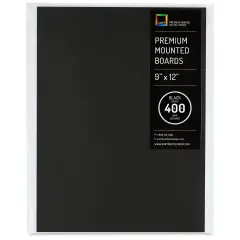 UArt Premium Sanded Pastel Paper Board - 9" x 12", Dark, 400 Grit