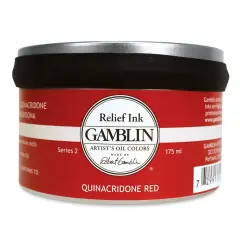 Gamblin Artist's Colors Relief Ink - Quinacridone Red, 175 ml