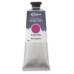 Cranfield Traditional Relief Ink - Rose Pink, 75 ml