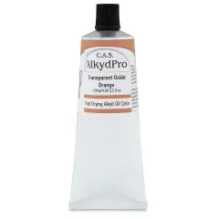 CAS AlkydPro Fast-Drying Alkyd Oil Color - Transparent Oxide Orange, 120 ml tube