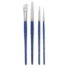 Princeton Summit 6850 White Synthetic Brushes - Set of 4, Blick Exclusive