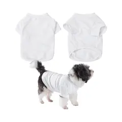 Craft Express 2 Pack of Medium White Sublimation Pet T-Shirts