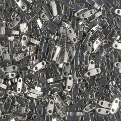 Miyuki Quarter Tila Bead, QTL-0194, Palladium Plated