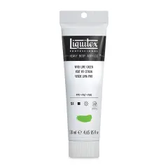 Liquitex Heavy Body Artist Acrylics - Vivid Lime Green, 4.65 oz Tube