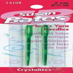 Susan Bates Crystalites Plastic Yarn Needles-2.75" 2/Pkg