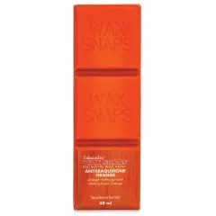 Enkaustikos Wax Snaps Encaustic Paints - Anthraquinone Orange, 40 ml cake
