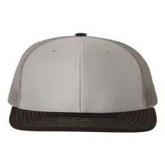 Richardson&reg; Snapback Trucker Cap Grey/ C Black