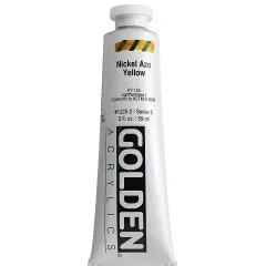 Golden Heavy Body Artist Acrylics - Nickel Azo Yellow, 2 oz Tube
