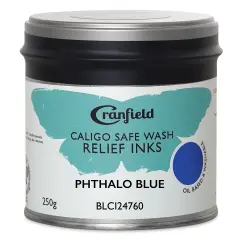 Cranfield Caligo Safe Wash Relief Ink - Phthalo Blue, 250 g