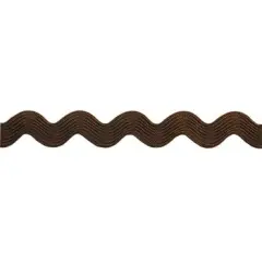 Belagio Medium Ric Rac Trim, 0.75" Wide, 25-Yard Bolt, Brown