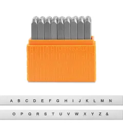 ImpressArt Letter and Number Stamp Set - Sans Serif, Uppercase Letters, Set of 27