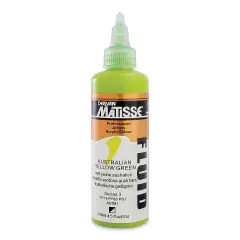 Matisse Fluid Acrylic - Australian Yellow Green, 135 ml