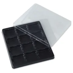 Empty 12 Color Tray w/Lid, Pkg of 6