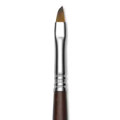 Escoda Prado Tame Synthetic Brush - Angular, Short Handle, Size 6