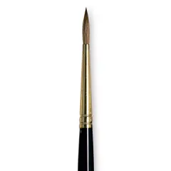 Da Vinci Maestro Kolinsky Brush - Full Belly Round, Short Handle, Size 2