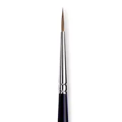 Da Vinci Maestro Kolinsky Brush - Long Tapered Round, Short Handle, Size 2/0