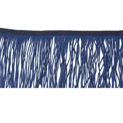 Belagio Chainette Fringe, 2" Wide, 10- Yard Bolt, Navy Blue