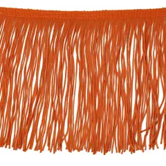 Belagio Chainette Fringe, 6" Wide, Dark Brick, 10-Yard Bolt