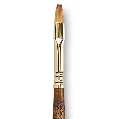 Escoda Reserva Kolinsky-Tajmyr Sable Brush - Bright, Long Handle, Size 8