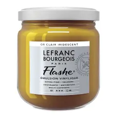 Lefranc & Bourgeois Flashe Vinyl Paint - Iridescent Light Gold, 400 ml jar