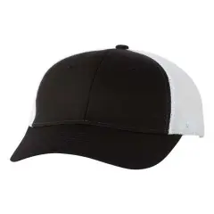 Valucap&reg; Mesh Back Twill Trucker Cap Black/ White