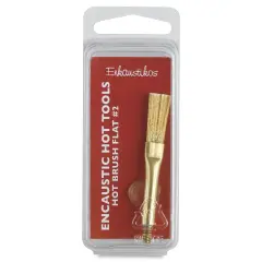 Enkaustikos Hot Brush Attachment - Flat, Size 2