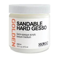 Golden Sandable Hard Gesso - 16 oz jar